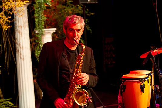 Saxofonist der Musik-Gruppe